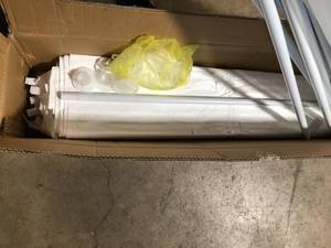 10 ft. x 20 ft. White Party Wedding Tent Canopy 4 Sidewall Missing Pieces Customer Returns See Pictures