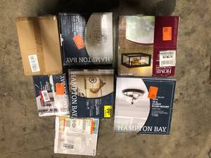 Lot of Assorted Lighting Various Models and Conditions     Customer Returns See Pictures