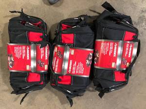 Lot of Husky 12 in. and 15 in. Tool Bag Combo   Customer Returns See Pictures