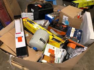Gaylord of Assorted Hand Tools and General Merchandise Various Models and Conditions     Customer Returns See Pictures