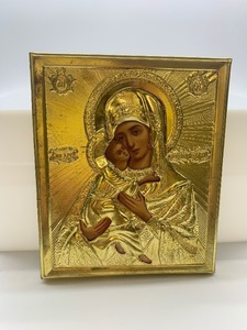 lot 83 image: Vintage - Mother Mary and Baby Plaque