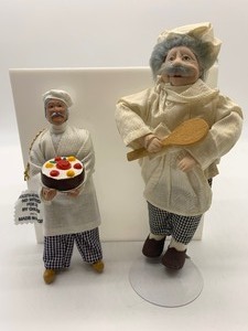 lot 70 image: French Chef Figurines - QTY 2