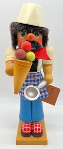 lot 8 image: German HOLZKUNST CHRISTIAN ULBRICHT Wood Nutcracker - Ice Cream Server