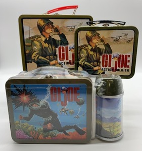 lot 139 image: HALLMARK - School Days (Set of 3) Lunch Boxes including GI Joe and More