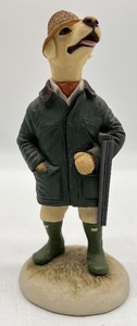 lot 184 image: COUNTRY COMPANIONS FIGURINES - Robert Harrop Designs - England - Yellow Labrador