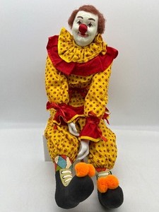 lot 191 image: Original ORAMA Clown Jester Doll - Hand Painted