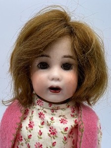 lot 202 image: Artisan Reproduction of Antique French Bleuette Doll by Marlene Gaige