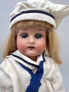 lot 204 image: Antique ARMAND MARSIELLE 370 Doll 11 - Sailor Outfit