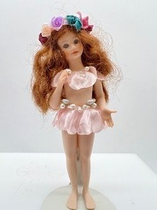 lot 213 image: Artisan Miniature Fairy Doll #1 - Red Hair
