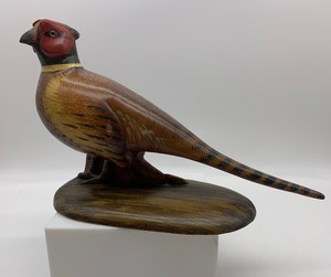 lot 234 image: WOOD Hand Carved Pheasant