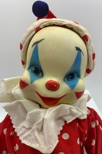 lot 295 image: VINTAGE GUND Rubber Face Clown Doll