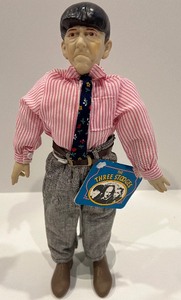 lot 170 image: HAMILTON  3 Stooges Dolls - Larry, Moe and Curly with Original Tags NOS