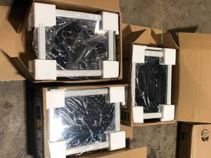Lot of Glacier Bay 15.1 in. W x 19.2 in. H Rectangular Wood Composite Medicine Cabinet with Mirror Customer Returns See Pictures