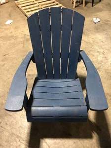 Blue Outdoor Chair  Customer Returns See Pictures