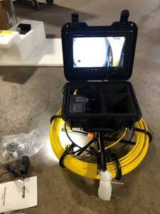 VEVOR Sewer Pipe Camera 9in. Screen Pipeline Inspection Camera 230 ft. IP68 with DVR Function,12 LED Light for Duct Drain Pipe  Customer Returns See Pictures