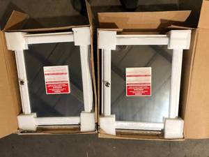 Lot of 2 Home Decorators Collection 20.8 in. W x 25.8 in. H Rectangular Wood Composite Medicine Cabinet with Mirror Customer Returns See Pictures