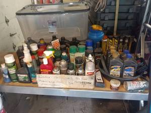 Large Lot - Oils, Paints, Cleaners, and More...