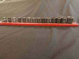 Snap-On Sockets - Metric 14 Piece Impact Socket Set -w- Holder