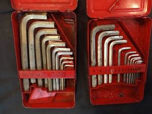 Snap-On Hex Key Sets - Metric & Standard (3 missing)
