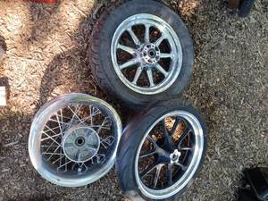 3 Motorcycle Rims & Tires