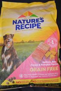 DAMAGED - Natures Recipe Dog Food - Salmon, Sweet Potato & Pumpkin Recipe