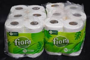 DAMAGED - 2ct Pack of Fiora Soft and Strong Toilet Paper