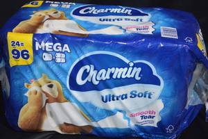 DAMAGED - Pack of Charmin Ultra Soft Smooth Tear Toilet Paper Mega Rolls