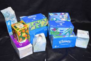 DAMAGED - Bulk Assorted Facial Tissue