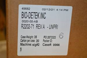 Case of 250 Folding Cardboard Cartons