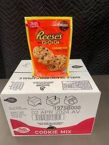 Betty Crocker Reeses Pieces Cookie Mix - 12 Pouches 11.9 oz Each