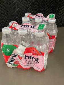 Hint Watermelon Flavored Water - 6 Bottles, 16 FL OZ Each