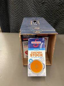 Lot of 12 Swanson Unsalted Chicken Stocks - 32 oz Each