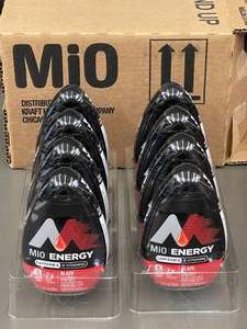 MiO Energy Liquid Water Enhancer Black Cherry - Lot of 8 Bottles