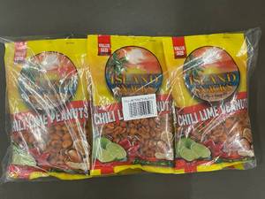 Island Snacks Chili Lime Peanuts - Value Size, 6-Pack