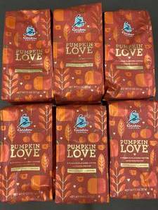 Caribou Coffee Pumpkin Love - Medium Roast Ground Coffee 11 oz (6 Bags)