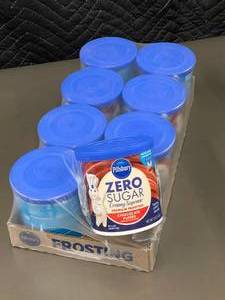 Pillsbury Zero Sugar Creamy Supreme Chocolate Fudge Frosting - 8 Pack