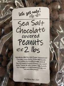 Sea Salt Chocolate Covered Peanuts - 2 x 2 lb Bags