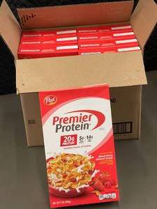 Post Premier Protein Mixed Berry Almond Cereal 8 Boxes