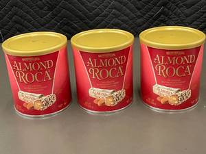 Brown & Haley Almond Roca Buttercrunch Toffee with Almonds Lot of 3 - 10 oz each
