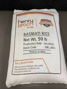 Henry Broch Foods Basmati Rice 50 lb Bag