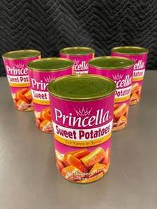 Princella Sweet Potatoes Cut Yams in Syrup - 6 Cans