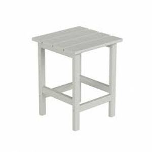 lot 9 image: MASON Sand Poly Plastic Adirondack Outdoor Side Table