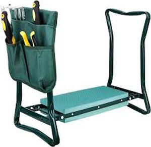 lot 18 image: Gardening Kneeling Bench with Tool Pouches