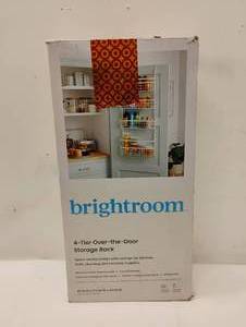 NEW BRIGHTROOM 4 TIER OVER THE DOOR STORAGE RACK