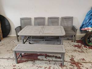 6 PIECE PATIO DINING TABLE SET