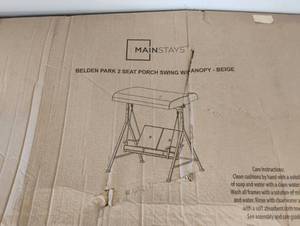 NEW MAINSTAYS PORCH SWING SEAT CUSHIONS