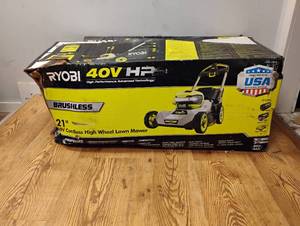 RYOBI 21 40V CORDLESS HIGH WHEEL LAWN MOWER