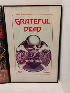 2 FRAMED GRATEFUL DEAD POSTERS