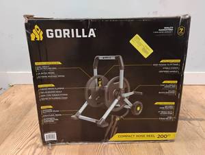 NEW GORILLA 200FT COMPACT HOSE REEL