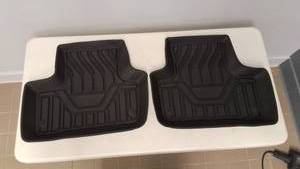 Mixsuper - Floor Mats  All Weather Floor Liners Heavy Duty Rubber Durable -1st & 2nd Row Liner Set Black 5pcs
